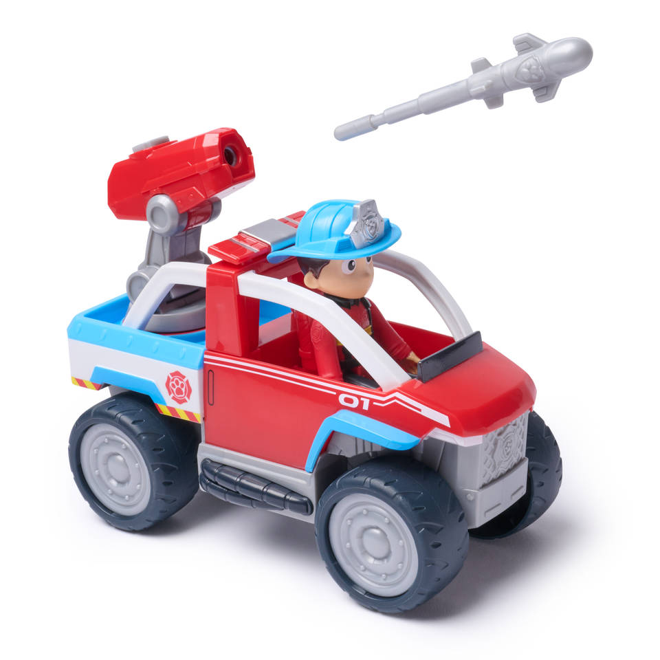 PAW Patrol Brandweerredding Ryder's ATV-speelgoedauto met speelfiguur