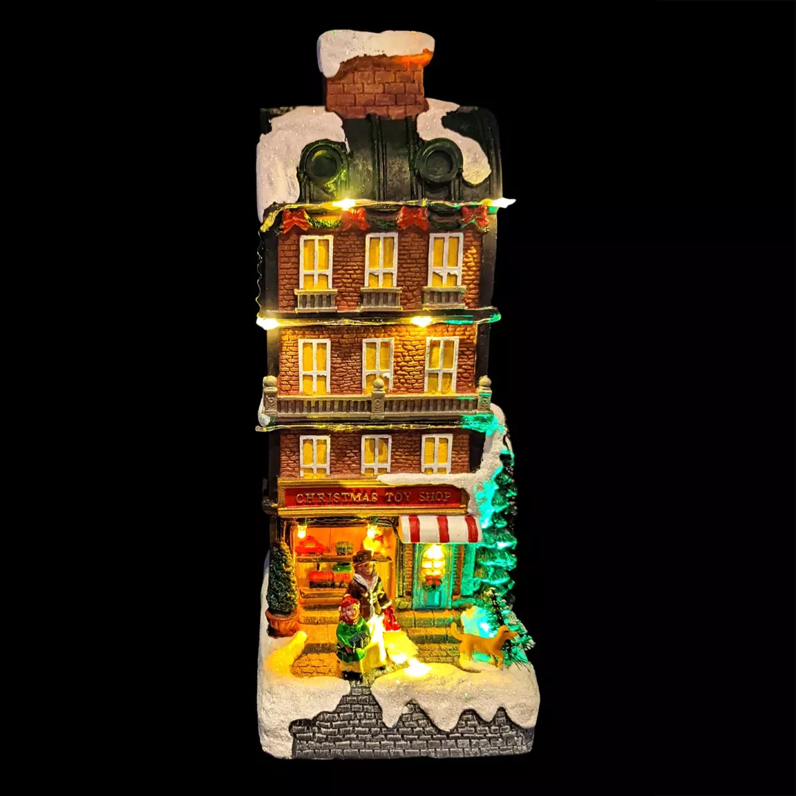 Magasin de jouets illuminé à piles