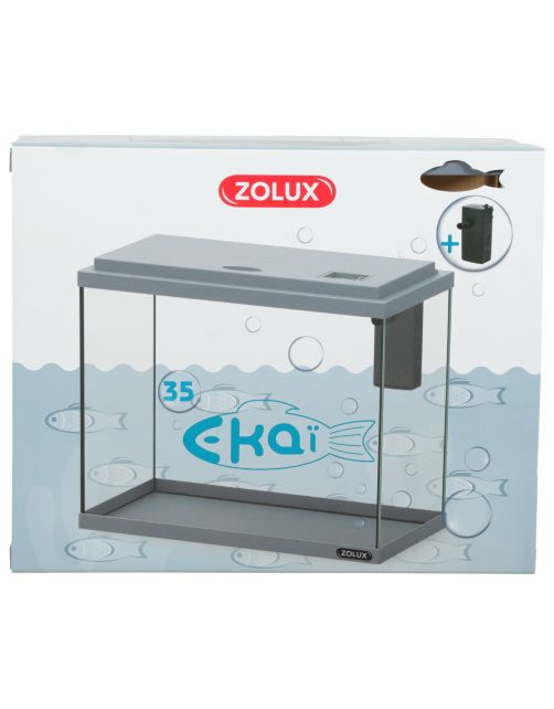 Zolux Ekaï Aquarium 35 Grijs - Aquaria
