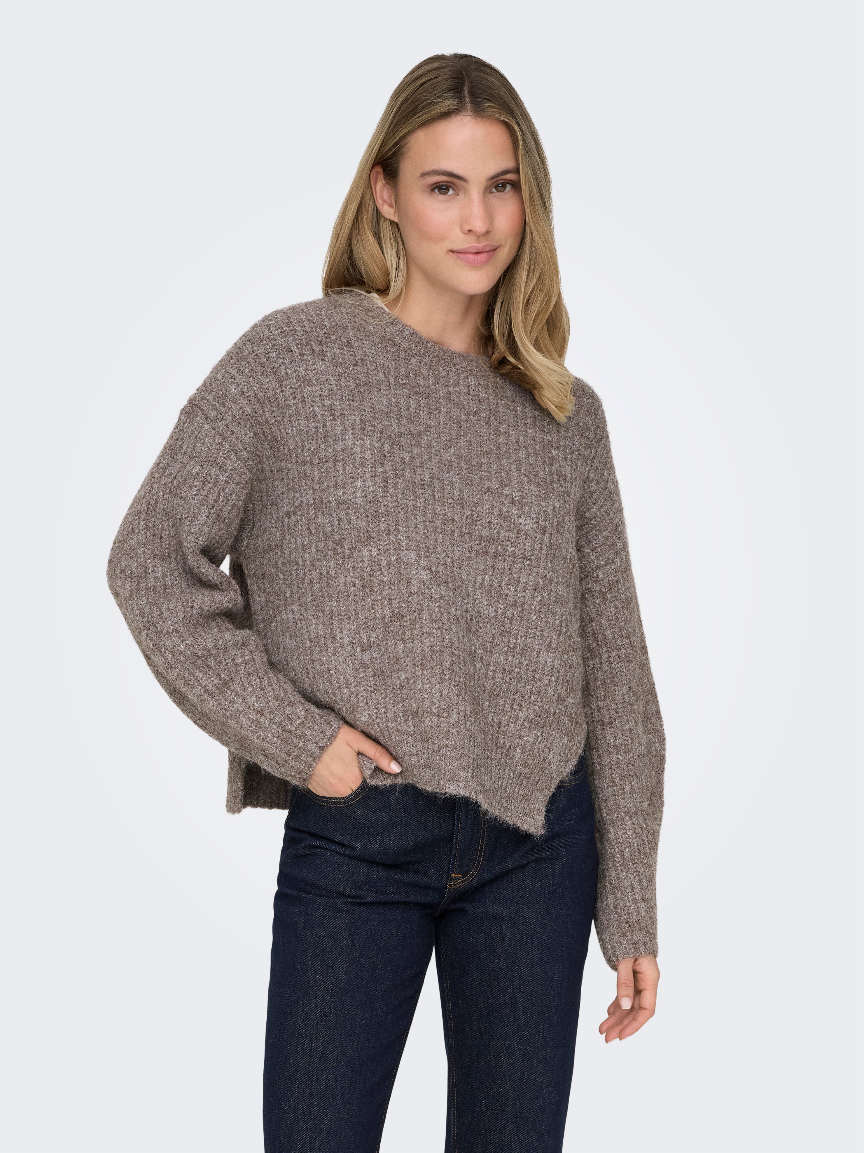 ONLMOON Strickpullover Chocolate Brown