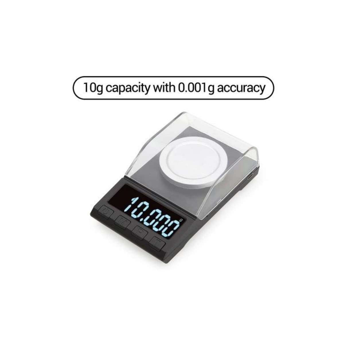 Batteridrevet kaffevekt, digital vekt, finvekt 20g/0.001g