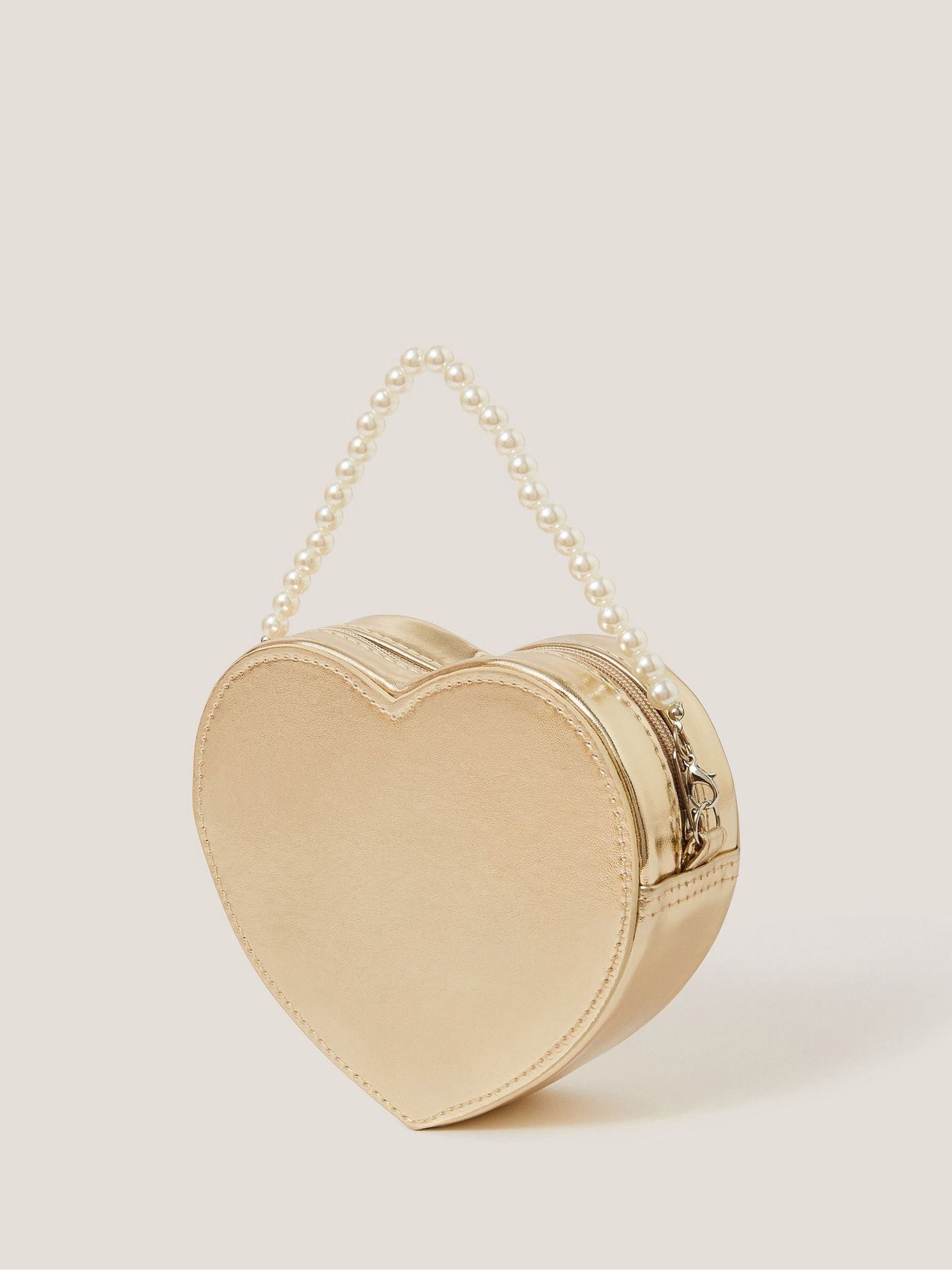 Monsoon Pearl Heart Bag