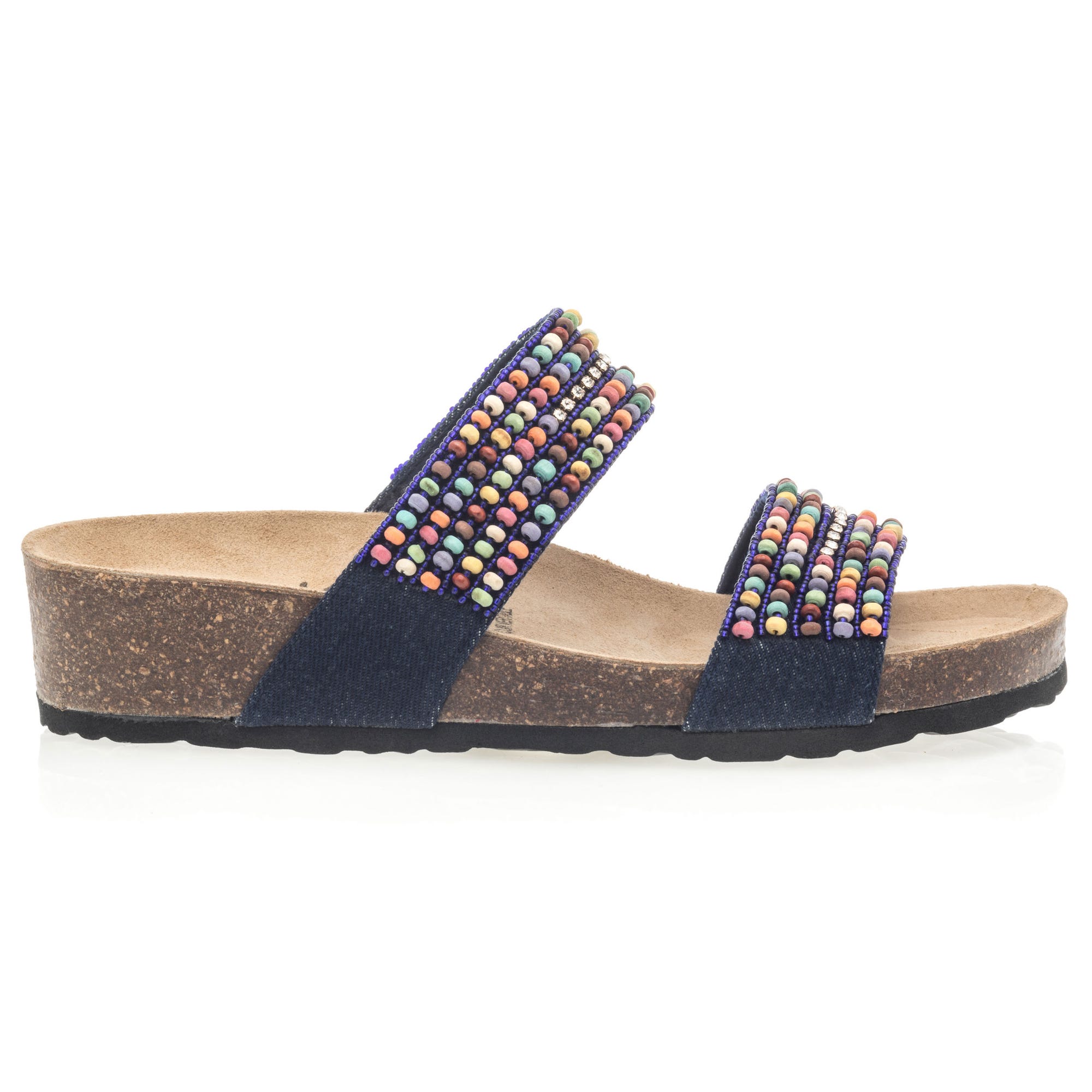 Mules semelle liège Femme jeans