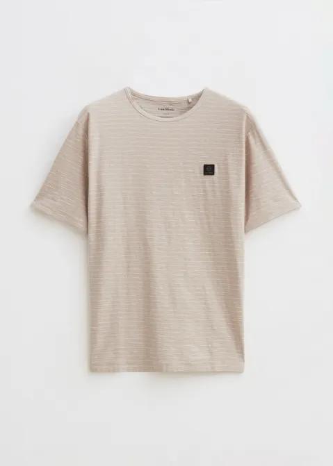 T-shirt met logo zand (ZND.L)