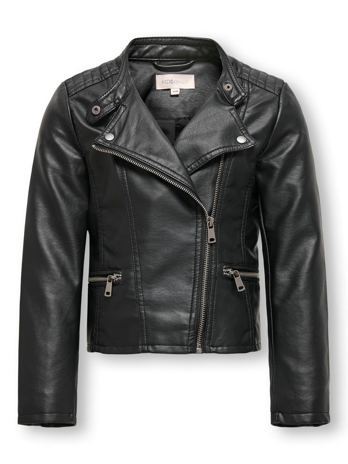 KOGFREYA Kunstlederjacke Black