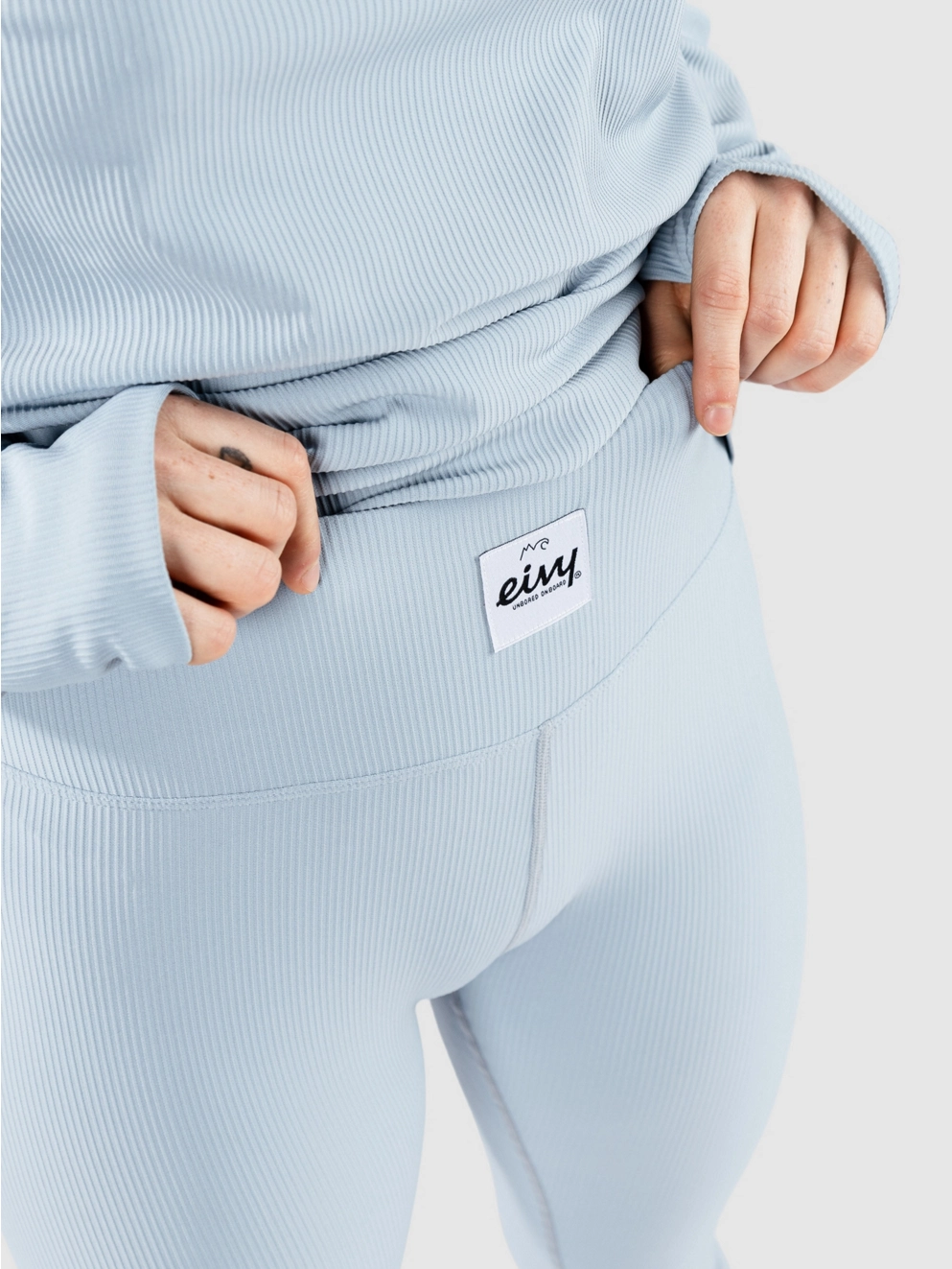 Eivy Pocket Rib Base Layer Bottoms faded fog