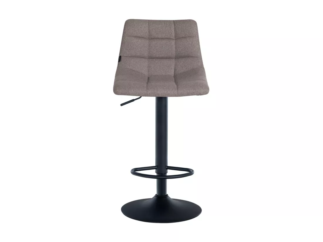 Tabouret de bar - Tissu & Métal - Gris - Jerry