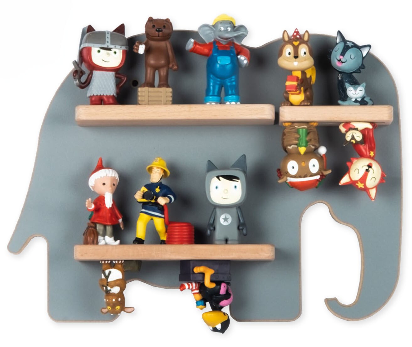 BOARTI Holz Elefant Kinder Regal Toniebox Figuren Wandregal Tonies