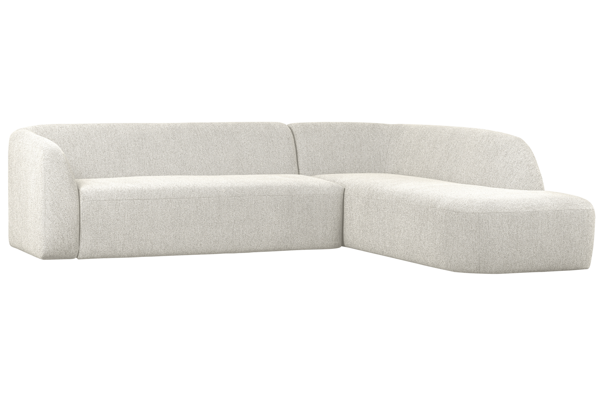 BePureHome hoekbank Sloping Rechts Pearl Melange