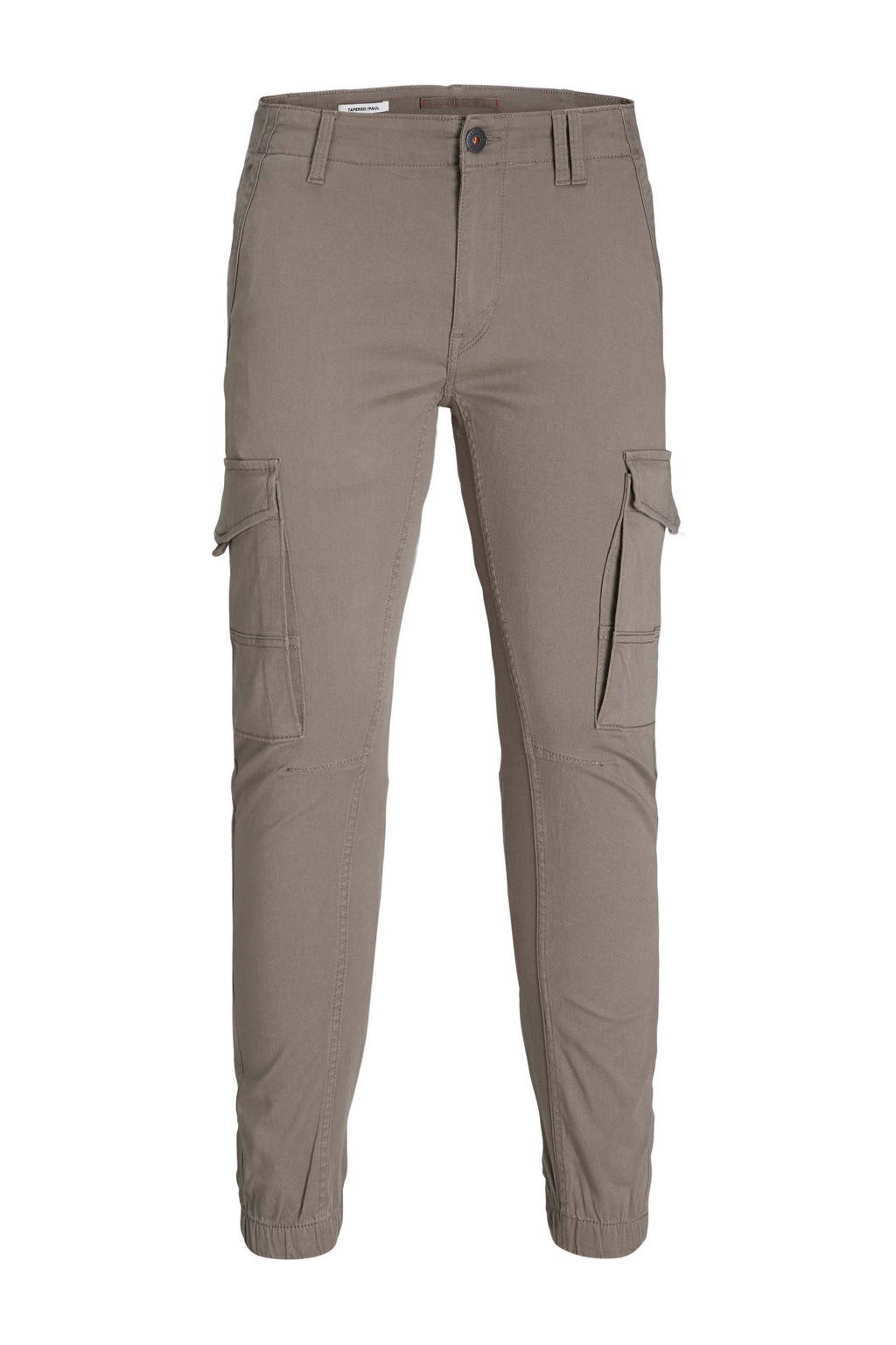 JACK & JONES low waist slim fit cargobroek JPSTPAULbeige
