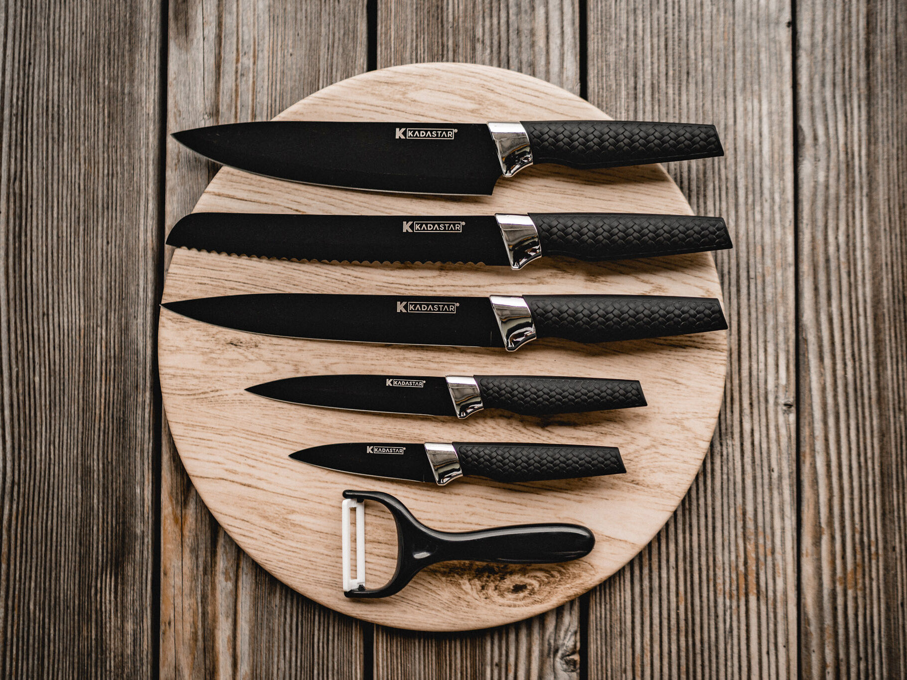 Messer-Set Premium black 6-teilig