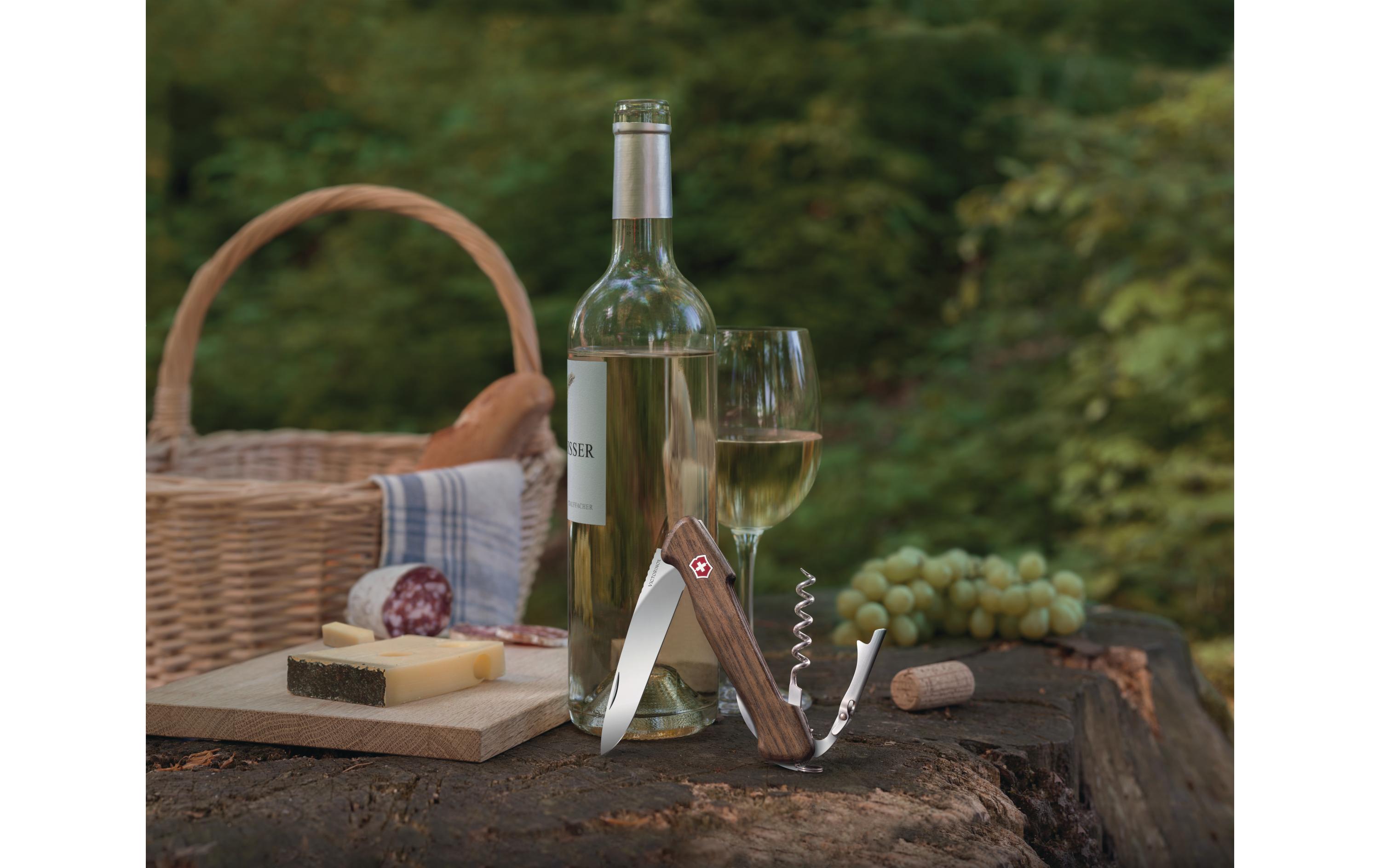 Taschenmesser Wine Master Nussbaumholz<br>Schweizer Sackmesser