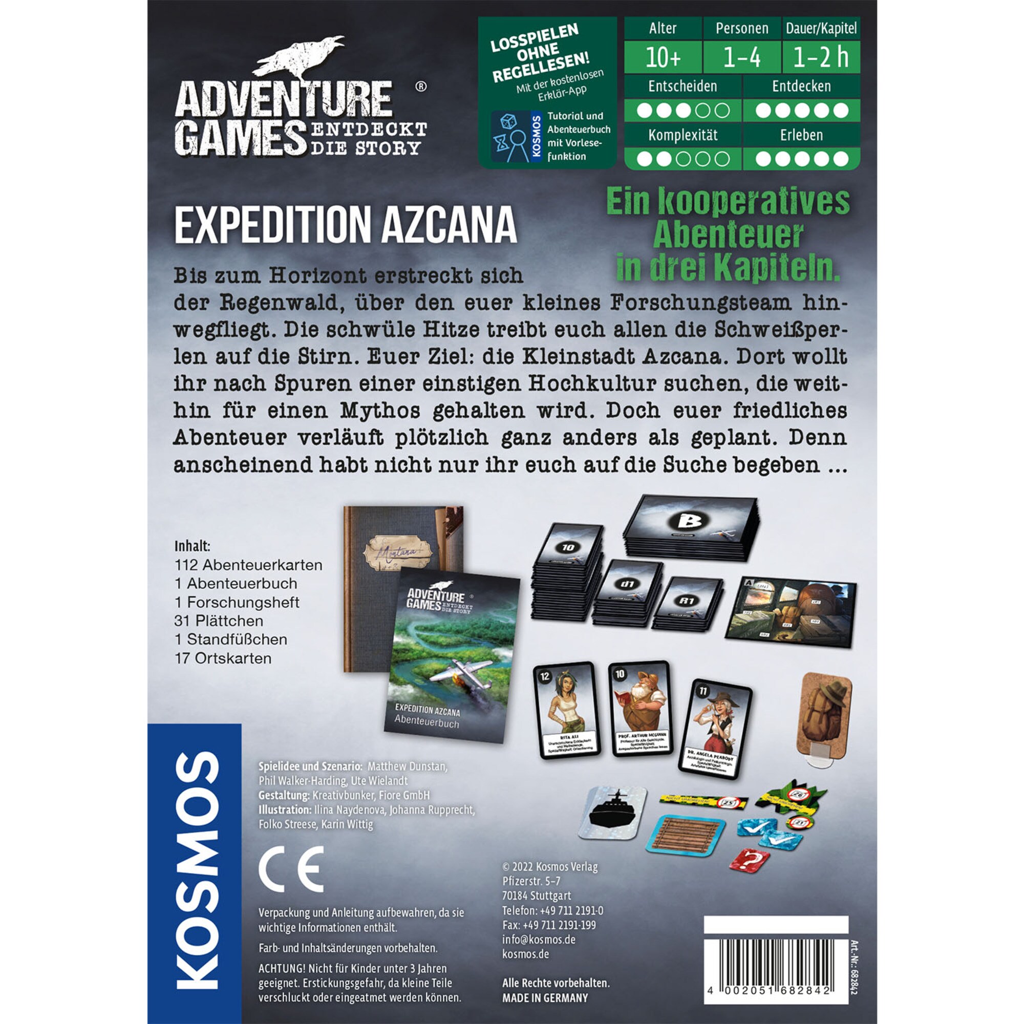 Kosmos Brettspiel Adventure Games - Expedition Azcana