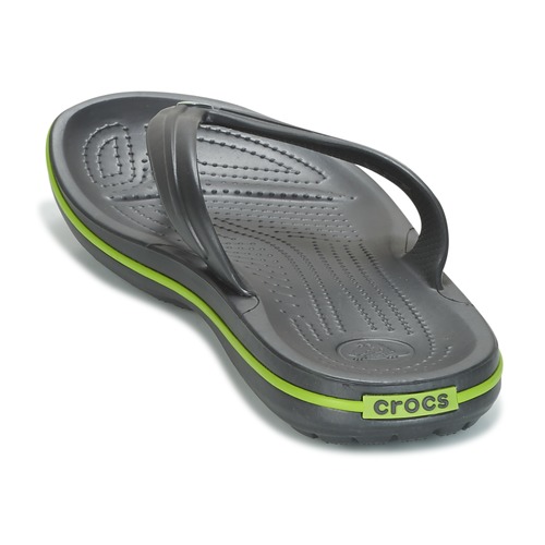 Crocs - CROCBAND FLIP - Noir / Vert