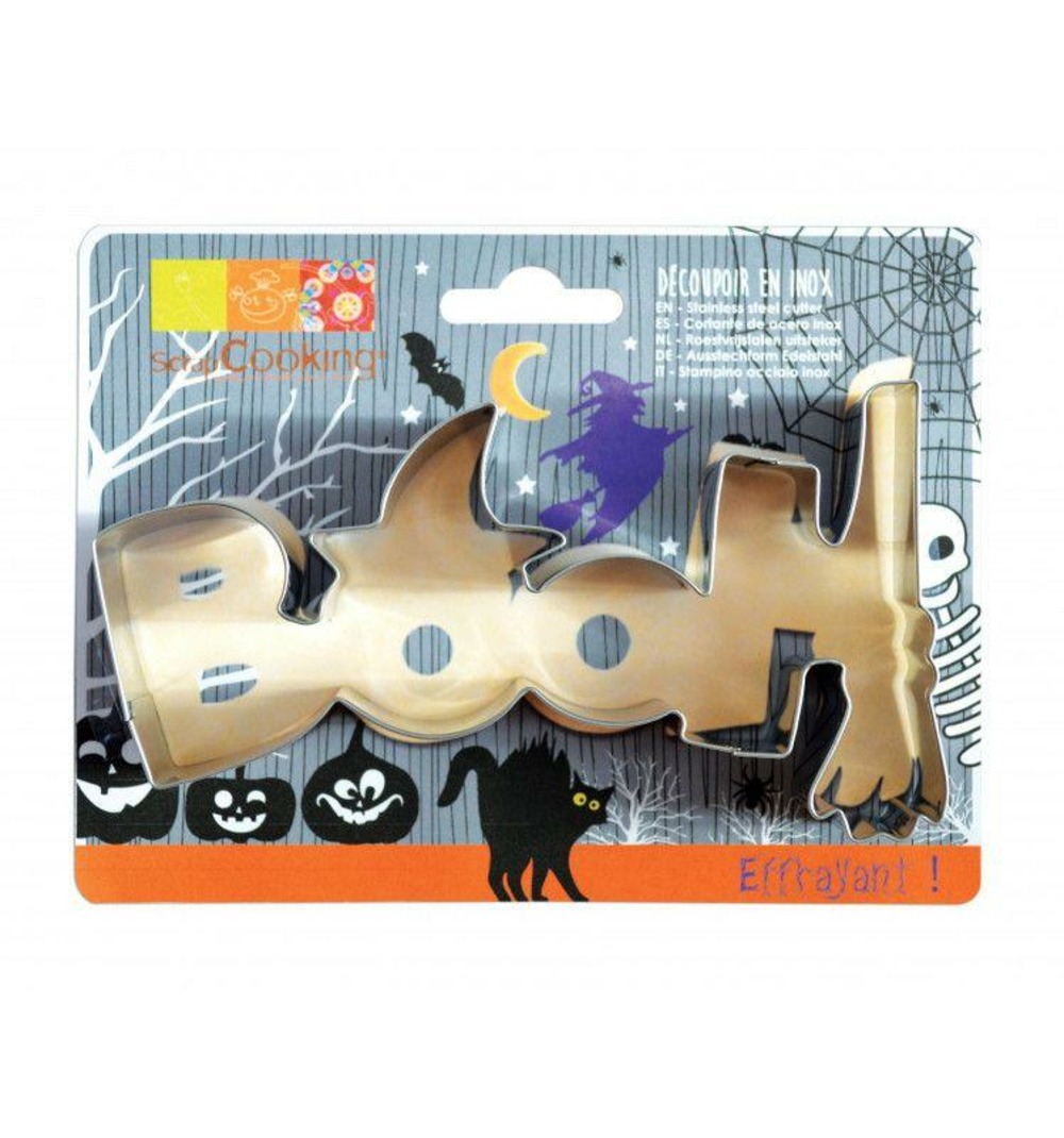 Découpoir à biscuits en inox - booh halloween