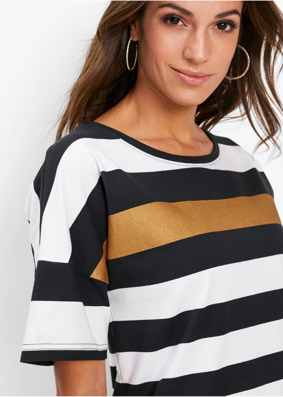 T-shirt oversize à imprimé, manches courtes