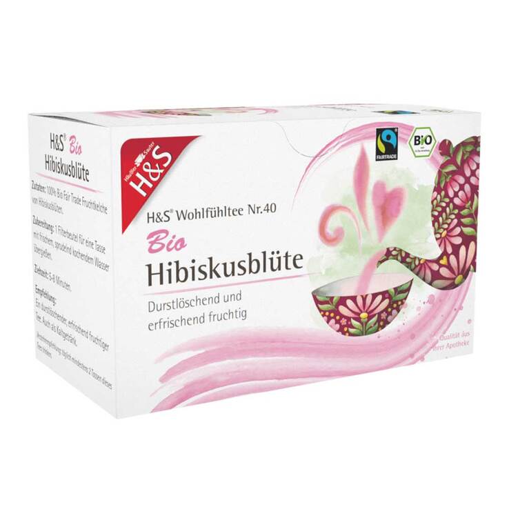 H&S Bio Hibiskusblüte Filterbeutel, 20X1.75 g