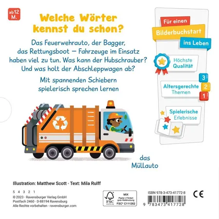 Ravensburger Meine ersten Wörter: Fahrzeuge im Einsatz