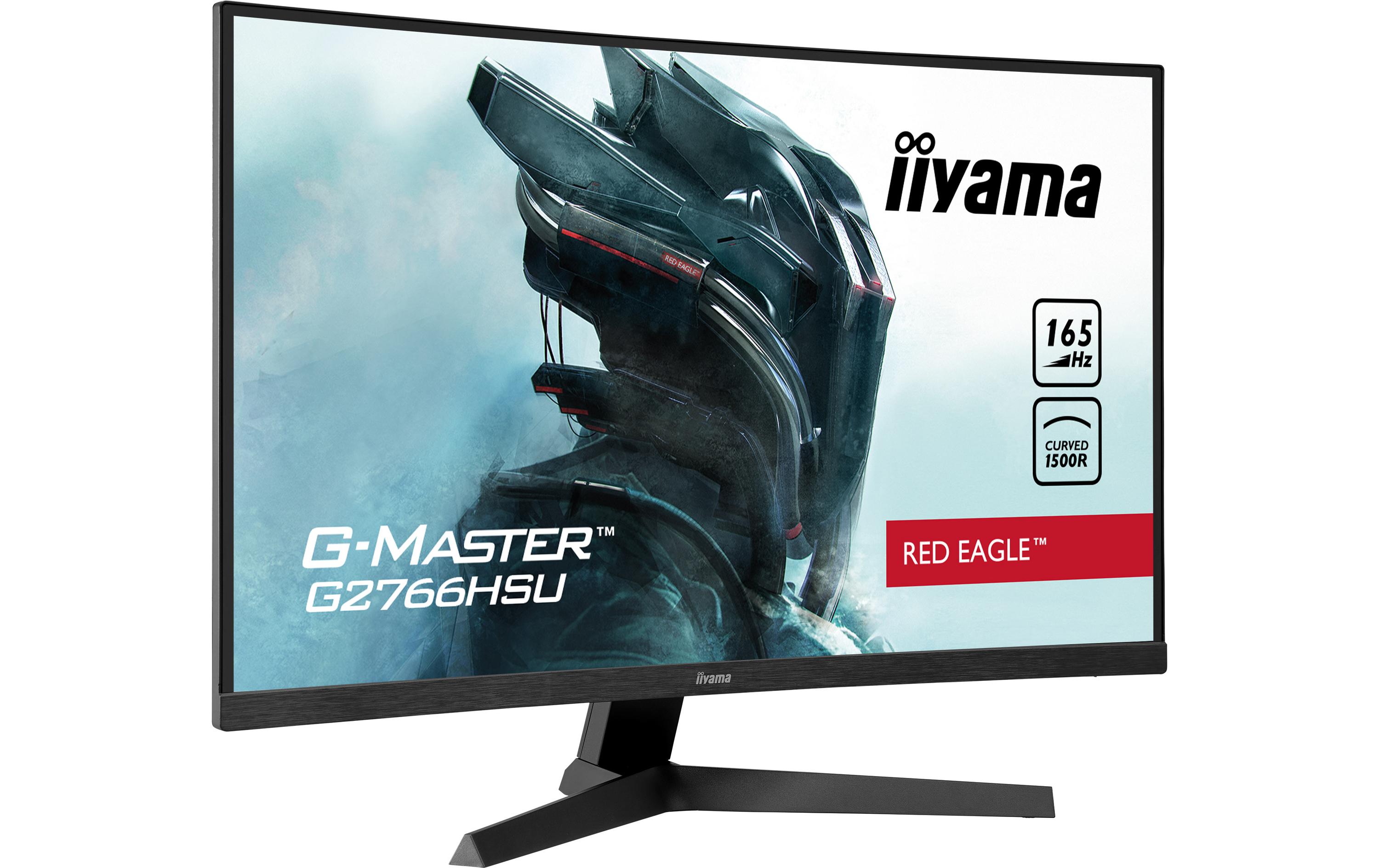 Monitor G-Master G2766HSU-B1<br>27-Zoll-Monitor mit gebogenem VA-Panel und einer Bildwiederholfrequenz von 165 Hz