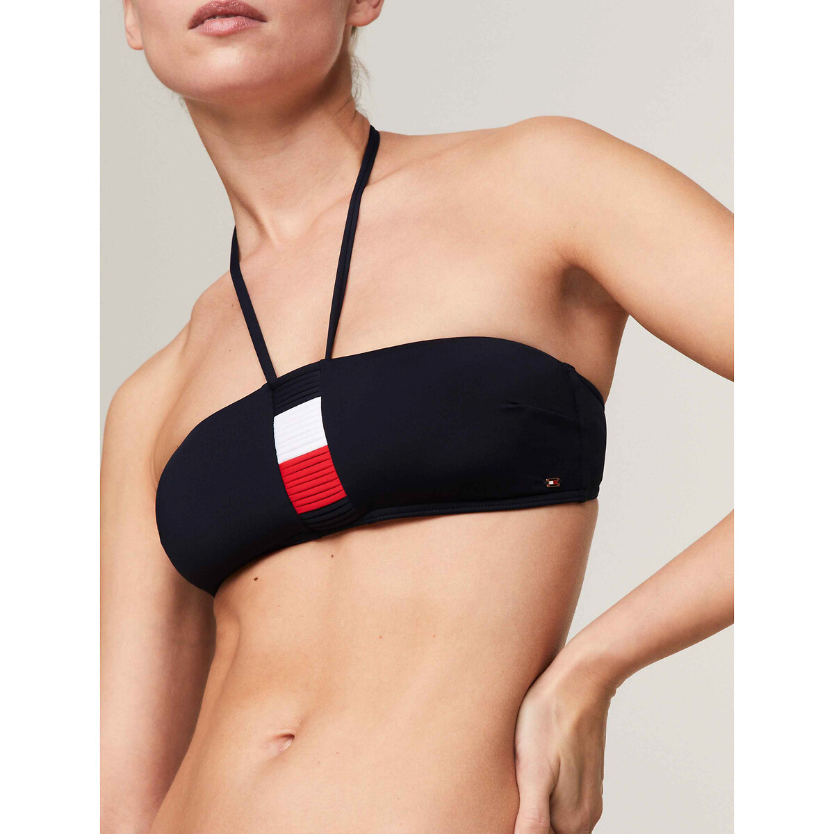 TOMMY HILFIGER<br>Sutiã biquíni bandeau elevado