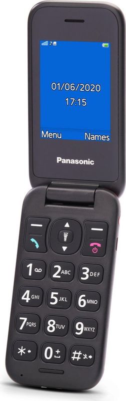 Panasonic KX-TU400EXR - Mobiele Telefoon - Bordeauxrood - Voor Senioren - SOS-noodoproepknop