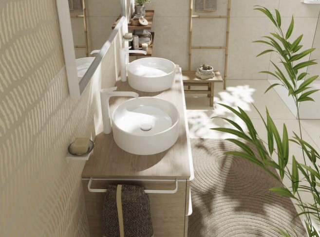 Hansgrohe Vivenis verhoogde wastafelkraan waterbesparend wit mat
