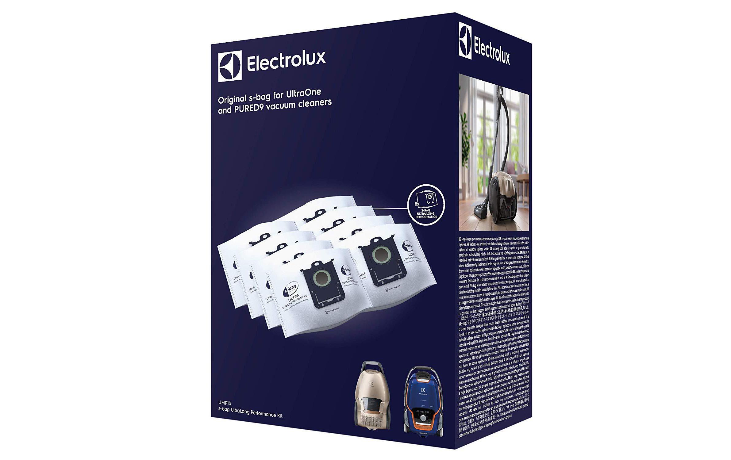 Staubfilterbeutel s-bag UMP1S 8 StückErsatz-Staubbeutel für bestimmte Staubsaugermodelle von Electrolux