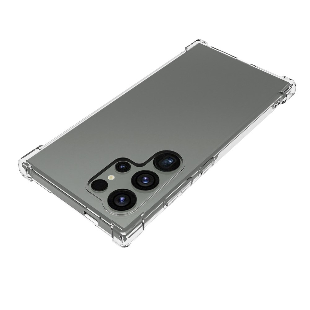 Samsung Galaxy S24 Ultra Gummi Hülle Air Cushion Fallschutz - Transparent