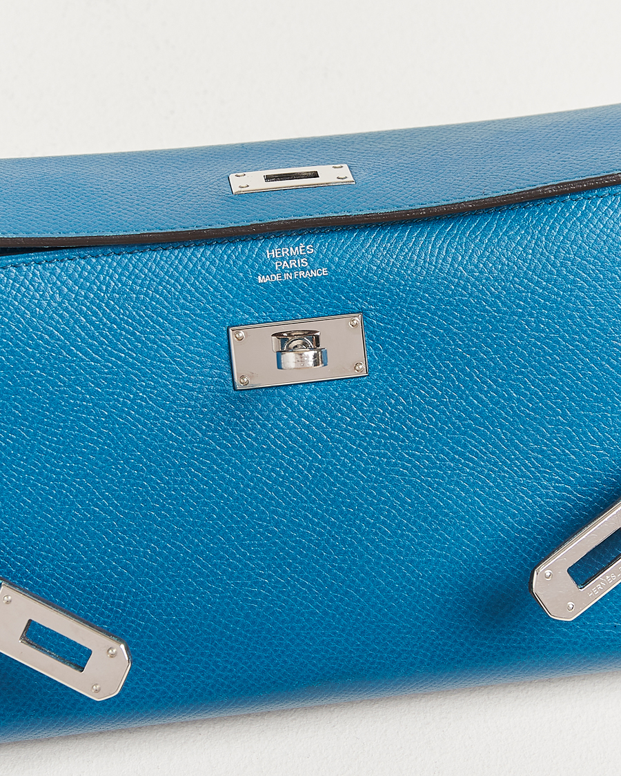 Hermès Pre-Owned Kelly Wallet Epsom Leather Blue