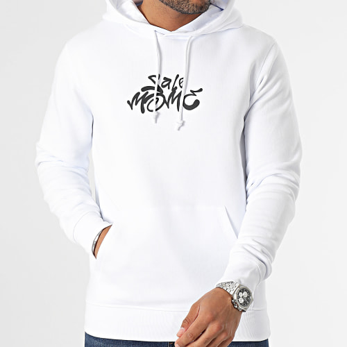 Sweat Capuche Lapin Graffiti Head Blanc