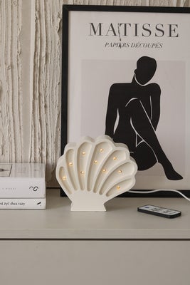 Little Lights Lampe Skjell, Hvit