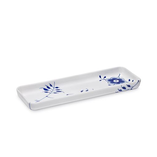 Royal Copenhagen Blå Mega Riflet Tapasfad, 12,5x36 cm