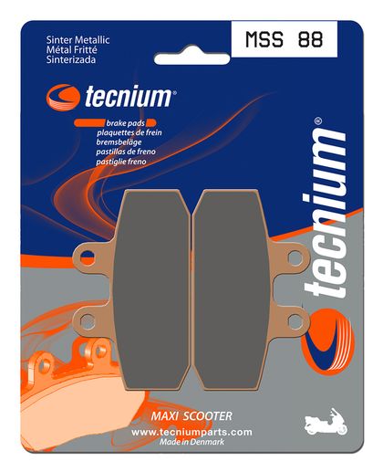 Plaquettes de freins Tecnium Maxi Scooter métal fritté - MSS88