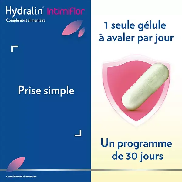 Hydralin IntimiFlor Conforto Íntimo 30 cápsulas