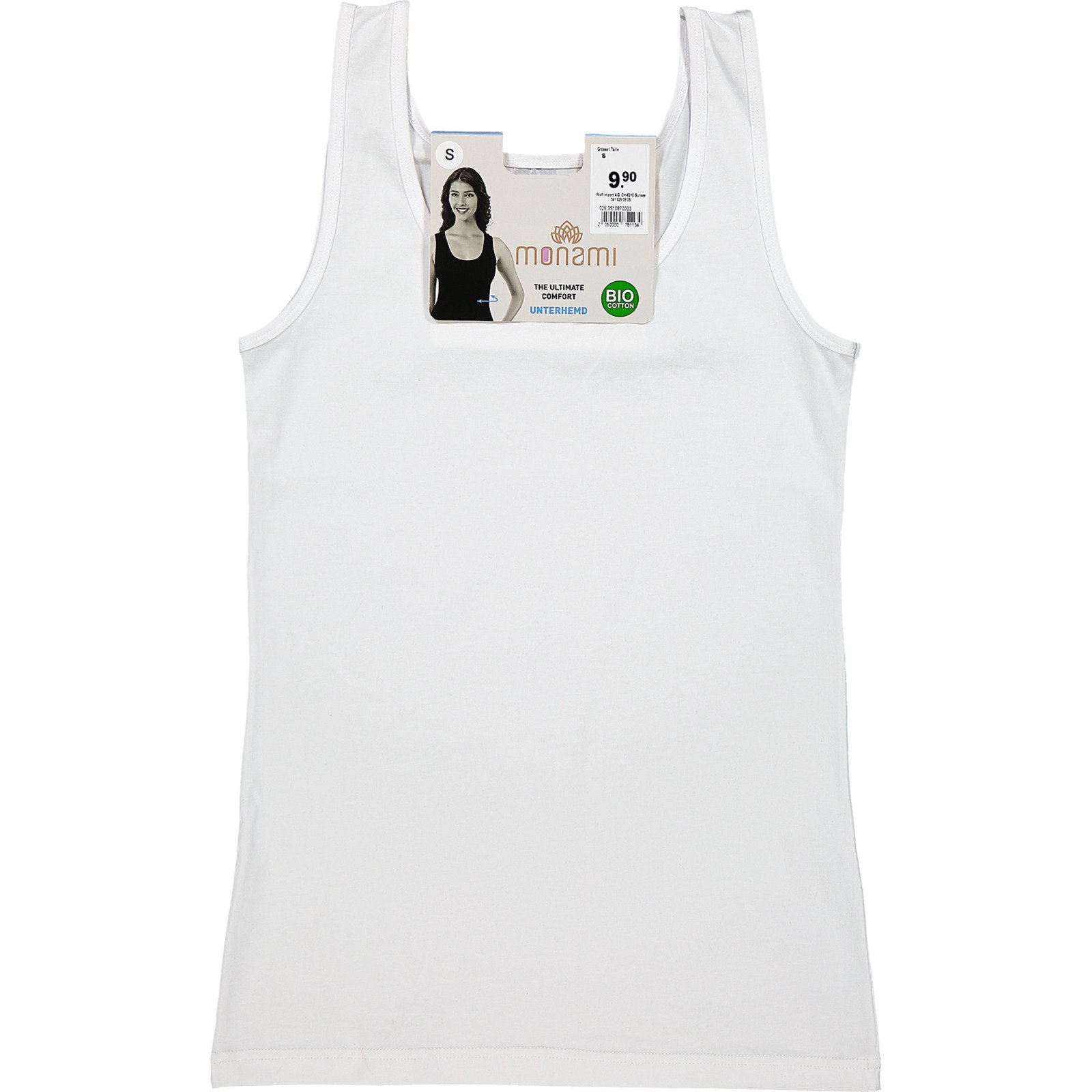 Damen Bio Unterhemd XL, weiss