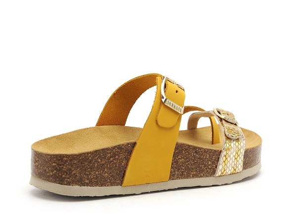 Plakton mules et sabots plats femme cp bombay jaune