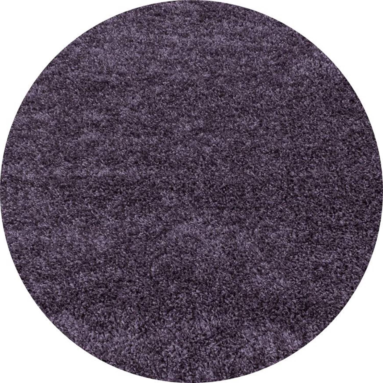 Runde Hochflor Teppich - Flauschiger Langflor Shaggy Teppich, Wohnzimmerteppich