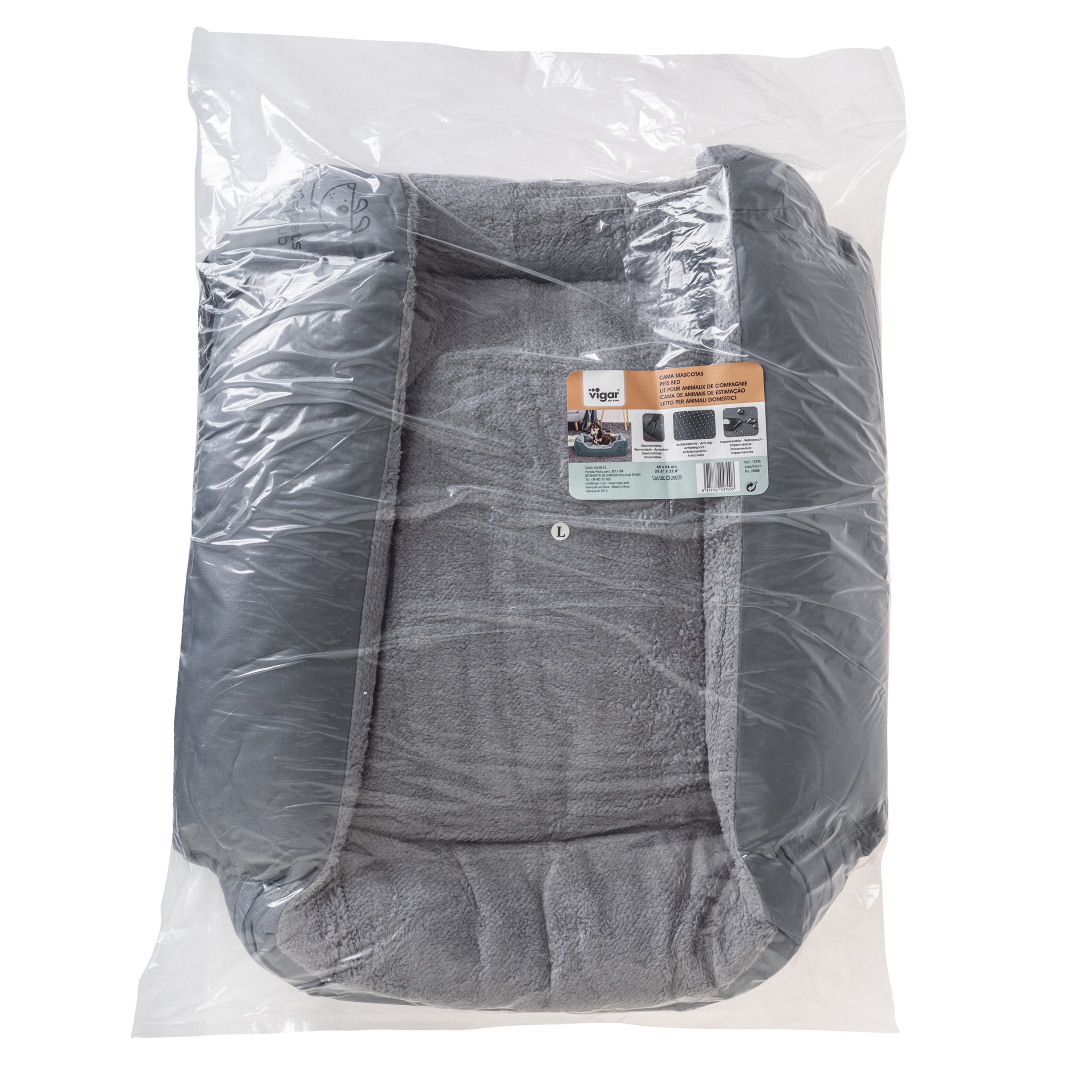 Cama para animais de estimação 65x58cm Pets Club