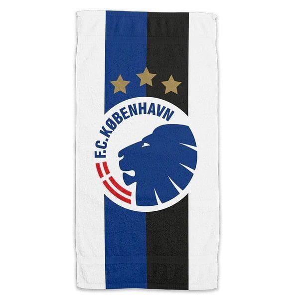 FC Copenhague Serviette - Blanc/Bleu/Noir