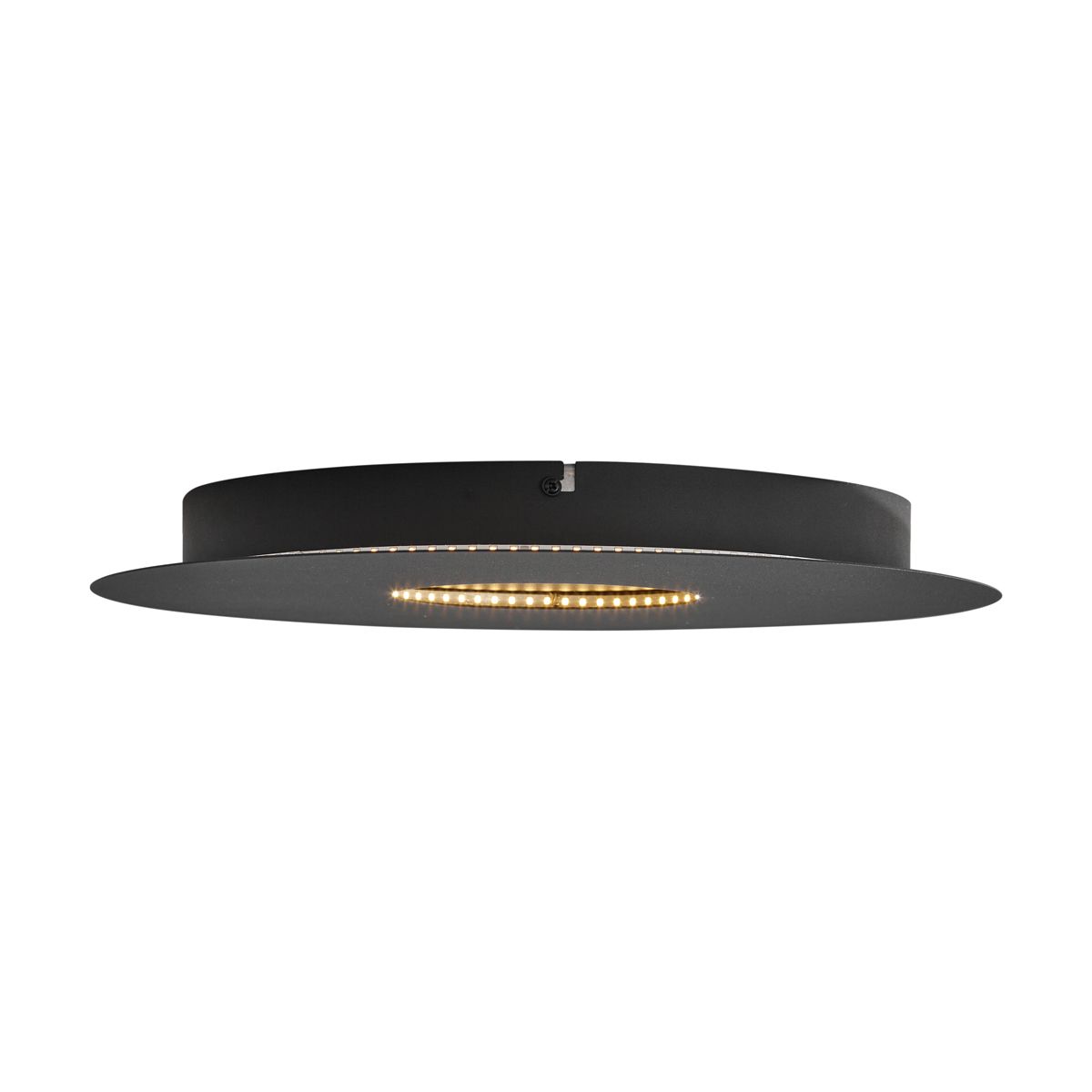 Moderne plafondlamp zwart 40cm incl. LED 3-staps dimbaar - Morning
