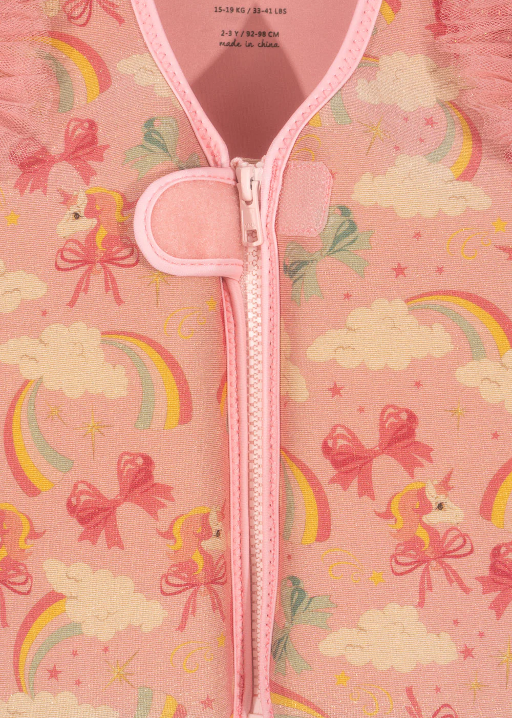 Amelia svømmevest - rainbow bow - 2-3Y