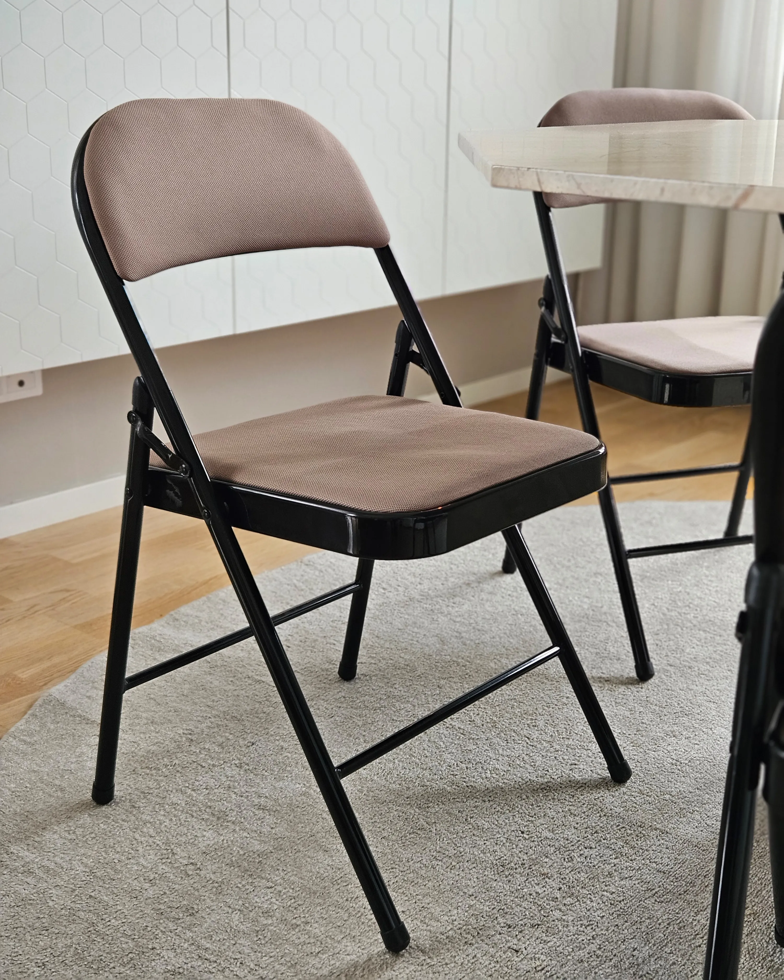 Set van 4 klapstoelen SPARKS Beige