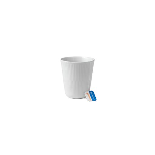 Royal Copenhagen Hvid Riflet Termokop, 29 cl