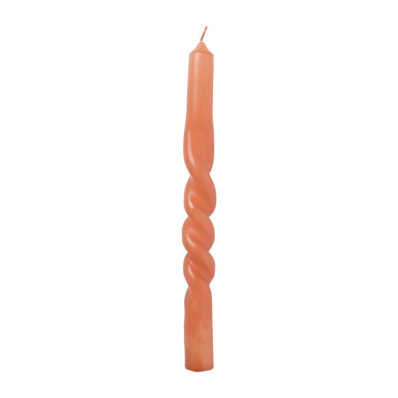 Dinerkaars twist breed - zalm - ø2.5x20.5 cm