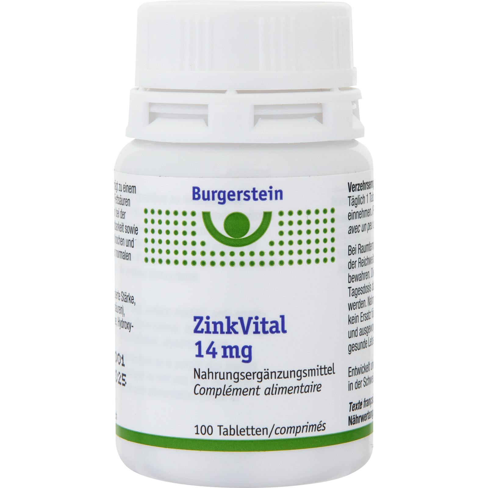 Burgerstein Zinkvital, 100 Tabletten