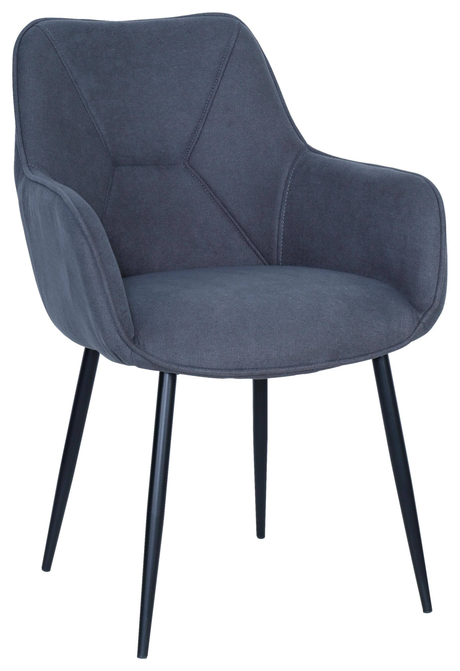 mömax Armlehnstuhl Elena -TOP 57 x 85 x 60cm Grau