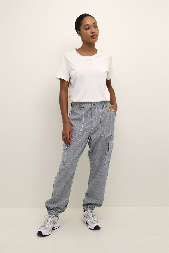 Kaffe KAmarilla Pants Blue/white stripe