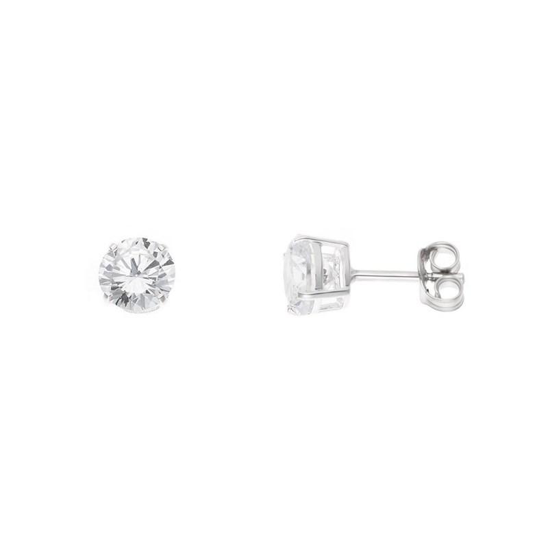Boucles d'Oreilles solitaire - Argent 925