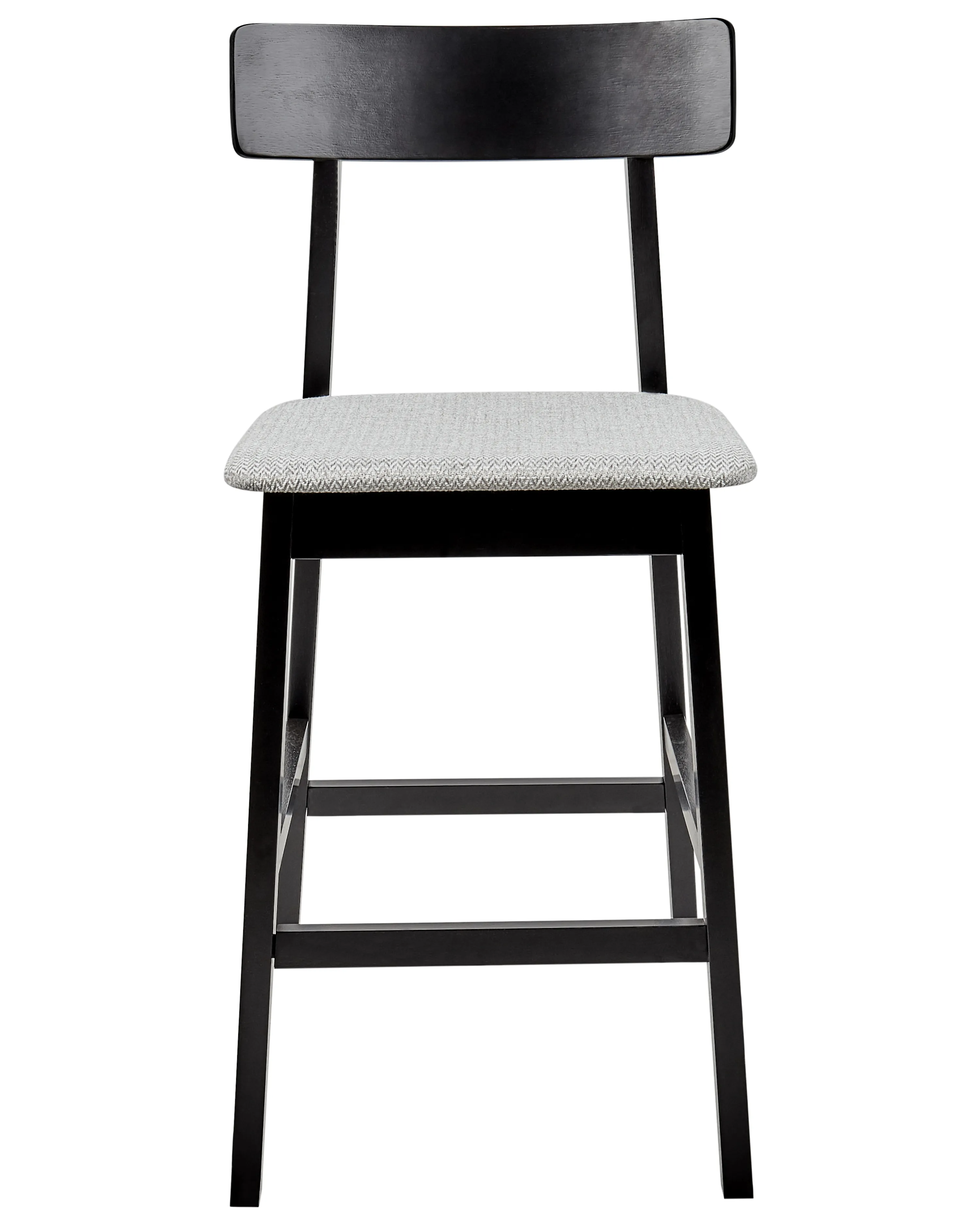 Set van 2 barstoelen ISANTI Hout Zwart/grijs