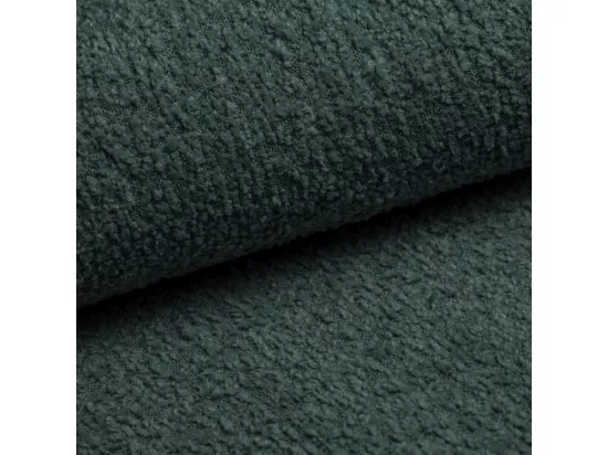Canapé U 5 places convertible coffre Valentin bouclé Vert Sapin